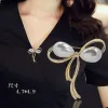 Verano a prueba de pasarelas broche para mujeres de alto grado collar fijo arco pin para mujeres versión coreana collar decoración pin para mujeres details Picture